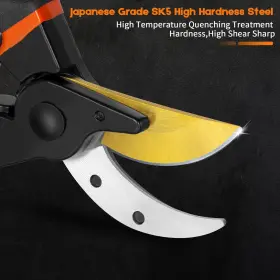 Techsea 707995987193 Pruning Shears For Gardeningheavy Duty/ultra Sharp Professional Bypass Hand P #2
