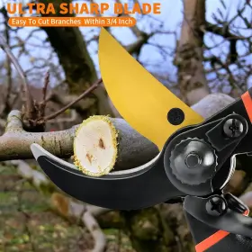 Techsea 707995987193 Pruning Shears For Gardeningheavy Duty/ultra Sharp Professional Bypass Hand P #3