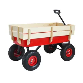 Vm803-8 Tenleaf Outdoor Garden Cart 7.28-cu-ft Rubber Metal For Children Red With Air Tires