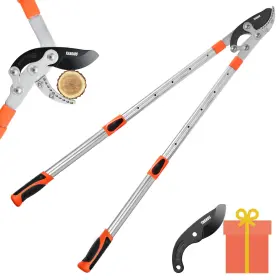 B1102 Thanos 782910817199 Extendable Anvil Loppers Tree Trimmer With Compound Action Chops Thick