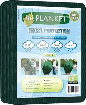 11096 The Planket Frost Protection Plant Cover 8 Ft Round Green