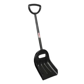 100erg The Snowcaster Ergonomic Snow Shovel And Polypropylene Barn Scoop 14 Inch Blade Black