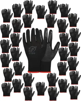 Sta-thenshop-424 Thenshop 96 Pairs Garden Gloves For Gardening Rubber Coated Safety