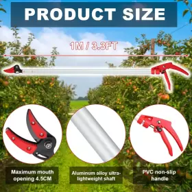 Therwen 711181809756 2 Pcs Cut And Hold Tree Pruner Reach Pole For Trimming Branch #2