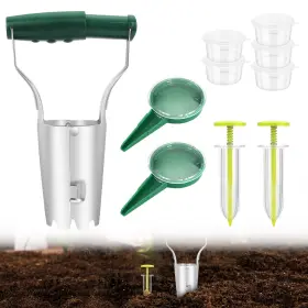 Thesiliconvalley 600609569788 Adjustable Seed Sower Dispenser Garden Hand Bulb Planter Tool