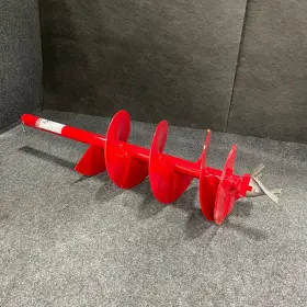 9-10cs Thunderbay Long Earth Auger Bit Red Storage Wear