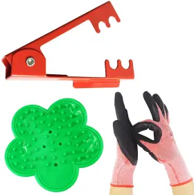 Tihood 711181668377 3pcs Professional Rose Leaf Thorn Stripper Kit Stripping Tool Remov