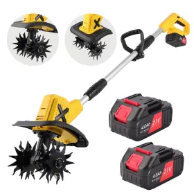 Tiller-us 750834134210 Husgw Cordless Garden Cultivator 21v Lithium-ion Battery 9in Tilling