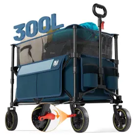 300l Timber Ridge 844093046503 Extra Large Collapsible Folding Wagon Carts Heavy Duty Outdoor Camping
