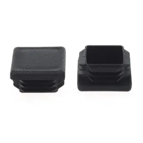 Timsec 190732001656 1-1/2inch Square Plastic Plug End Caps For Tubing Pipe Od 1-1/2 Inch Black