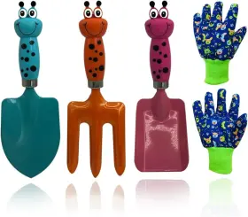 Tito 789605202155 Kids Gardening Tools Gloves Set 3 Cute Shovel Spade For Kid Garden Work With 1 T
