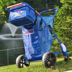 735645 Tommy Bahama Folding All Terrain Beach Cart 41ftft - Blue #2