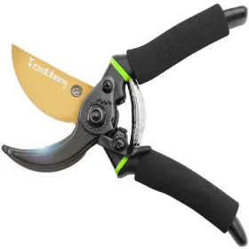Toolteng 701555964518 Premium Titanium Bypass Pruning Shears Heavy Duty Ultra Sharp Garden Scissors Pr