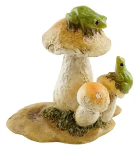 4441 Top Collection Miniature Fairy Garden And Terrarium Mini Frogs On Mushrooms S