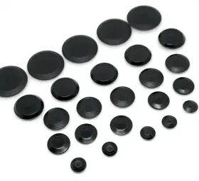 Top Secret Pdr 600139973468 Black Flush Mount Hole Plugs 25-pack Assorted Sizes 1/4 Inch 3/8 1/2 3/4