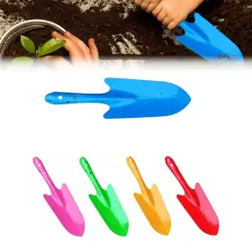 Toumov 764167387076 Mini Garden Shovels For Kids Colorful Metal Spades Planting And Beach Play