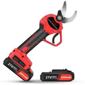 Towiac 641780799901 Electric Pruning Shears With 2 Lithium Batteries 30mm Cutting