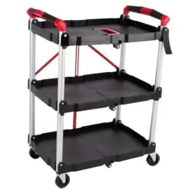 75-pt2014 Trademark Global Collapsible Cart - Portable And Lightweight Folding Service With 50lb