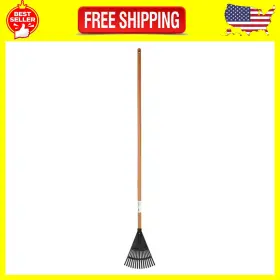80800 Tramontina Usa Inc. 80800/010 Expert Gardener 8-inch Wood And Poly Shrub Leaf Rake