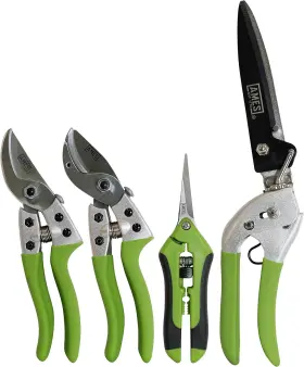 20213344 True Temper 4-pc. Pruning Tools Kit With Bypass And Anvil Pruners Garden Snips Gras