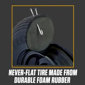 True Temper 718472665787 Fftcc 8 Inch Hub Never Flat Wheelbarrow Tire With Ribbed Tread 8- #3