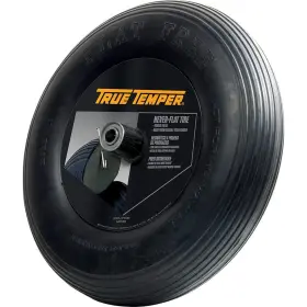 True Temper 718472665787 Fftcc 8 Inch Hub Never Flat Wheelbarrow Tire With Ribbed Tread 8-