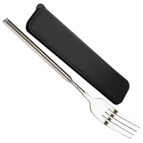 Csm-01 Tstqh Telescopic Extendable Extending Fork 63cm Long Stainless Stee 1