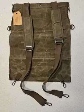 Tylson 711841607180 Forager Fruit Picker Bag Heavy Duty Waxed Canvas Padded Shoulder Straps #3