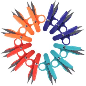 Ucec00058 Ucec 4.7 Inch Thread Snips Crochet Sewing Scissors Yarn 12pack 4color