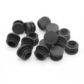 Uenhoy211027-020 Uenhoy 30 Pcs 3/4 Inch Round Plastic Plugs Insert Black End Caps