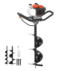 Rylxz6yc10ycrjnhq001 Uimoso Gas-powered Earth Auger 52cc With 6 Inch And 10 Drill Bits For Installation