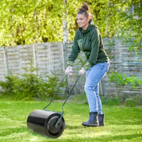Uirio 742779429315 20-inch Push/tow Behind Lawn Garden Roller For Backyard Flatten Sowed Seeds #2