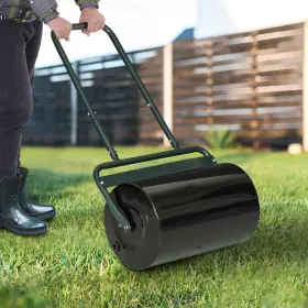 Us01-845343gn Uirio 20 In Push Tow Behind Lawn Roller Filled With 10 Gal Water Sand For Garden Yard #2