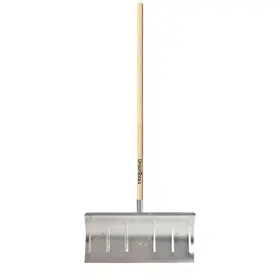 Union Tools 445019528573 44.16 Inch Wood Handle And Aluminum Blade Combo Snow Shovel Pusher