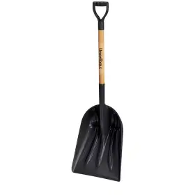 Union Tools 445045859849 21.61 Inch Wood Handle And Plastic Blade D-grip Snow Shovel Scoop