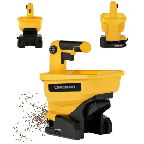 Uniqwamo 739804923689 Handheld Power Spreader For Grass Seeds Rock Salt Compatible With Dewalt 20v