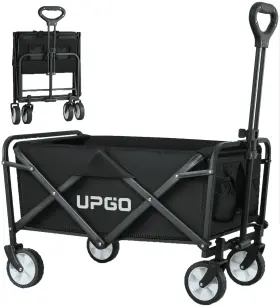 Upgo216tc Upgo Collapsible Foldable Wagon Beach Cart Large Capacity