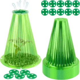 Green-30pc Uqm Gcwc-30 30 Pack Garden Cloches For Plants Reusable Bell Plant
