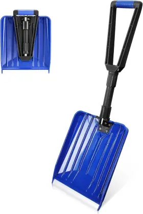 Xcx-003-bea-us3 Us Direct Folding Portable Snow Shovel Aluminum Edge D-grip For Removal Car Drivew