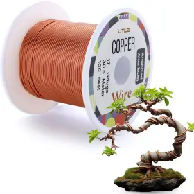 Utile 850056894456 Bonsai Wire - Anodized Aluminum 1.15 Mm 17 Gauge 100 Ft Trainin