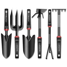 Gt01-b Utlkvos Gardening Tools Set 6 Pieces Heavy Duty Rust-proof Tool Kit Ergon