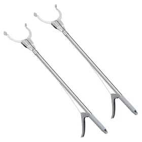 Uxcell 041814177571 2pcs 36 Inch Grabber Reach Tool Extender Picker Stainless Steel Gray
