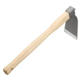 Uxcell 679209515938 Garden Hollow Hoe 15 Inch X 4.5 Steel Tool With Wooden Handle