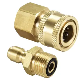 M18x1.5 Uxcell 752374596503 Brass Quick Connectors Set Male And Female Thread