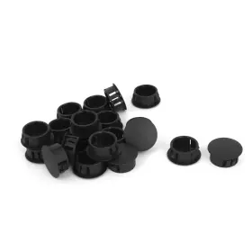 A15052700ux0423 Uxcell Black Plastic Round Snap In Mounting 3/4 Inch Panel Hole