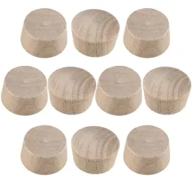 A19082900ux0934 Uxcell Wood Button Top Plugs 1/2 Inch Cherry Hardwood X9/25 Beige