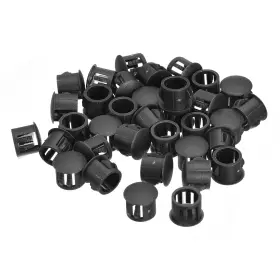 A23102700ux0020 Uxcell 11mm 7/16 Inch Plastic Hole Plugs 36pcs Flush Type Panel Black