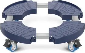 Vc-pcbl1p Vancastle Plant Caddy With Lockable Wheels Heavy Duty 450lbs Capacity 15-22 1 Blue