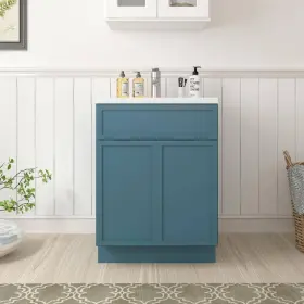 Va4124-green Vanity Art 20% Off Free Shipping 24 Inch W X 21 D 32.5 H 2-doors Bath Cabi