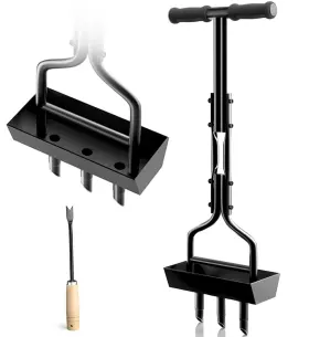 Bcq-vp-1 Vanpein Lawn Aerator Coring Garden Tool With Soil Core Storage Tray Manual Yard Plug